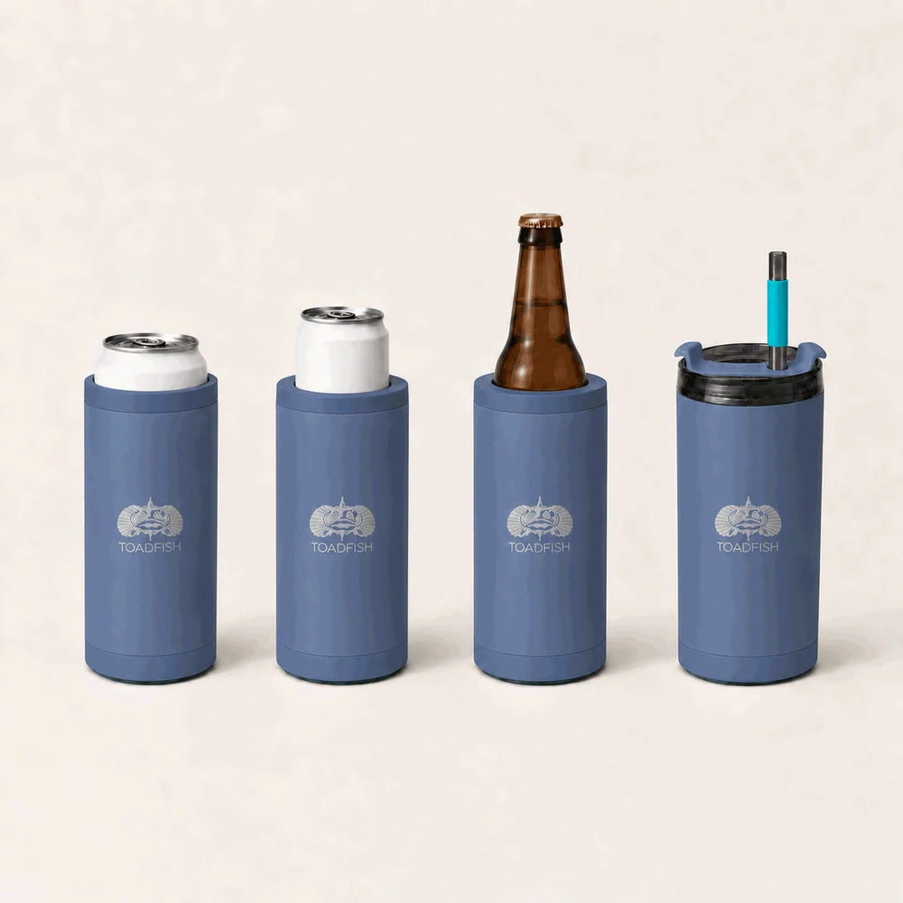 Toadfish Smartgrip 4-in-1 Can Cooler - Blue
