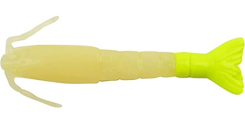 Berkley Gulp! Saltwater Shrimp - 4" - Glow/Chartreuse