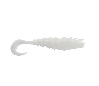 Gulp!® Saltwater Nemesis Prawn Curl Tail - 4" - Pearl White
