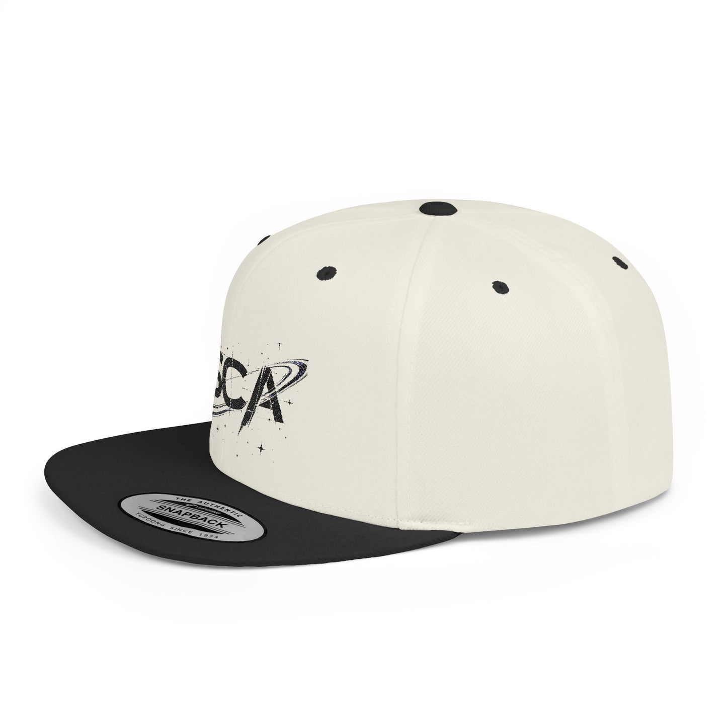 SCA Planetary Logo Flat Bill Snapback Hat