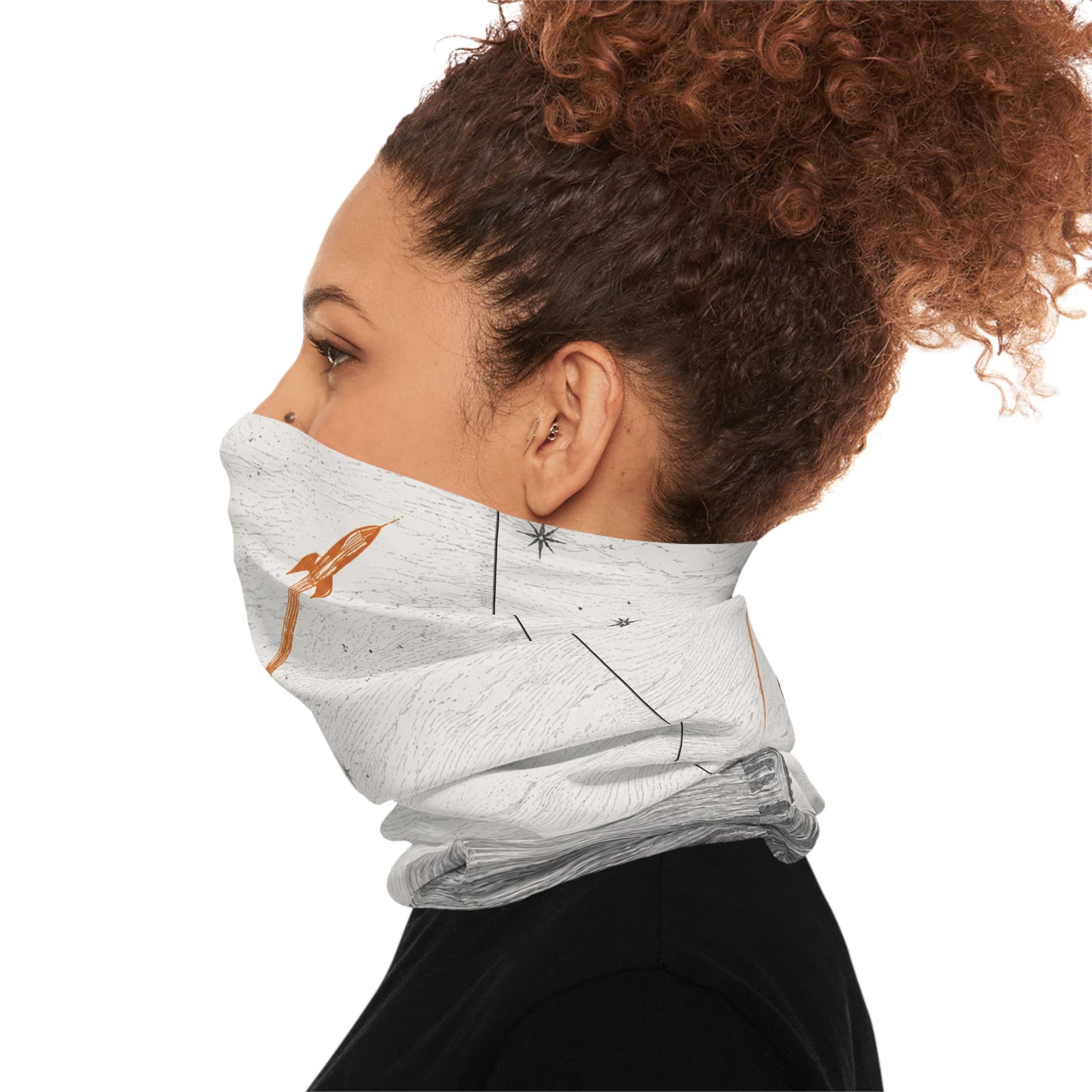 Rocket Trail Fishing Face Mask