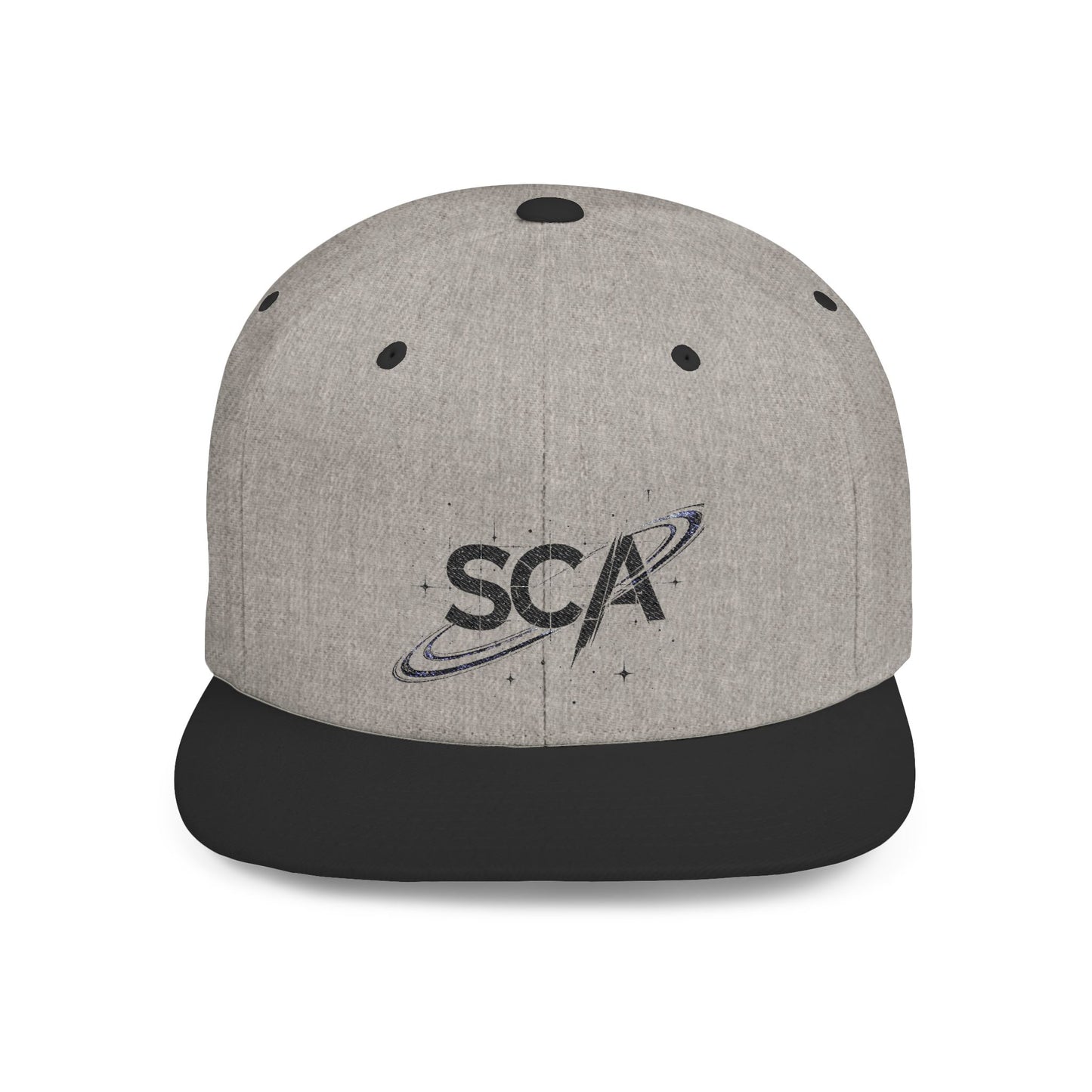 SCA Planetary Logo Flat Bill Snapback Hat