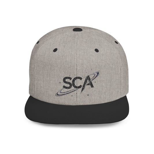 SCA Planetary Logo Flat Bill Snapback Hat