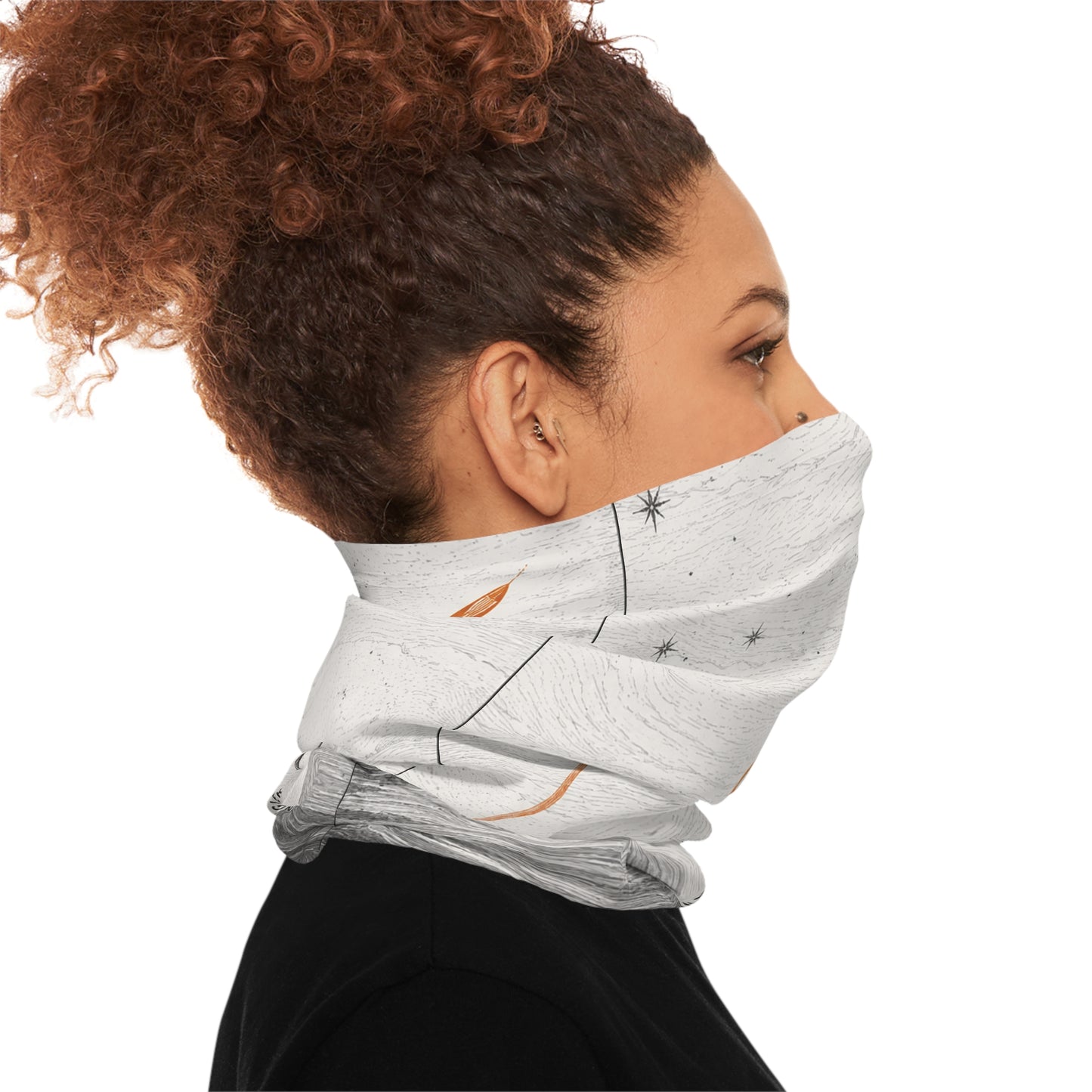 Rocket Trail Fishing Face Mask