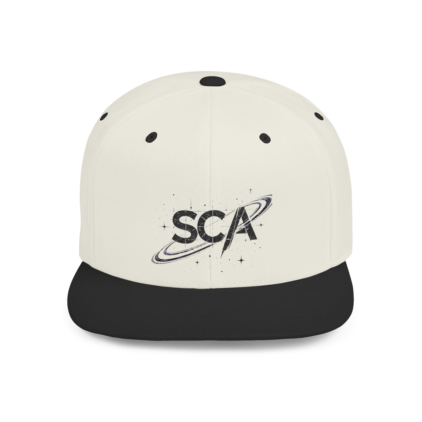 SCA Planetary Logo Flat Bill Snapback Hat