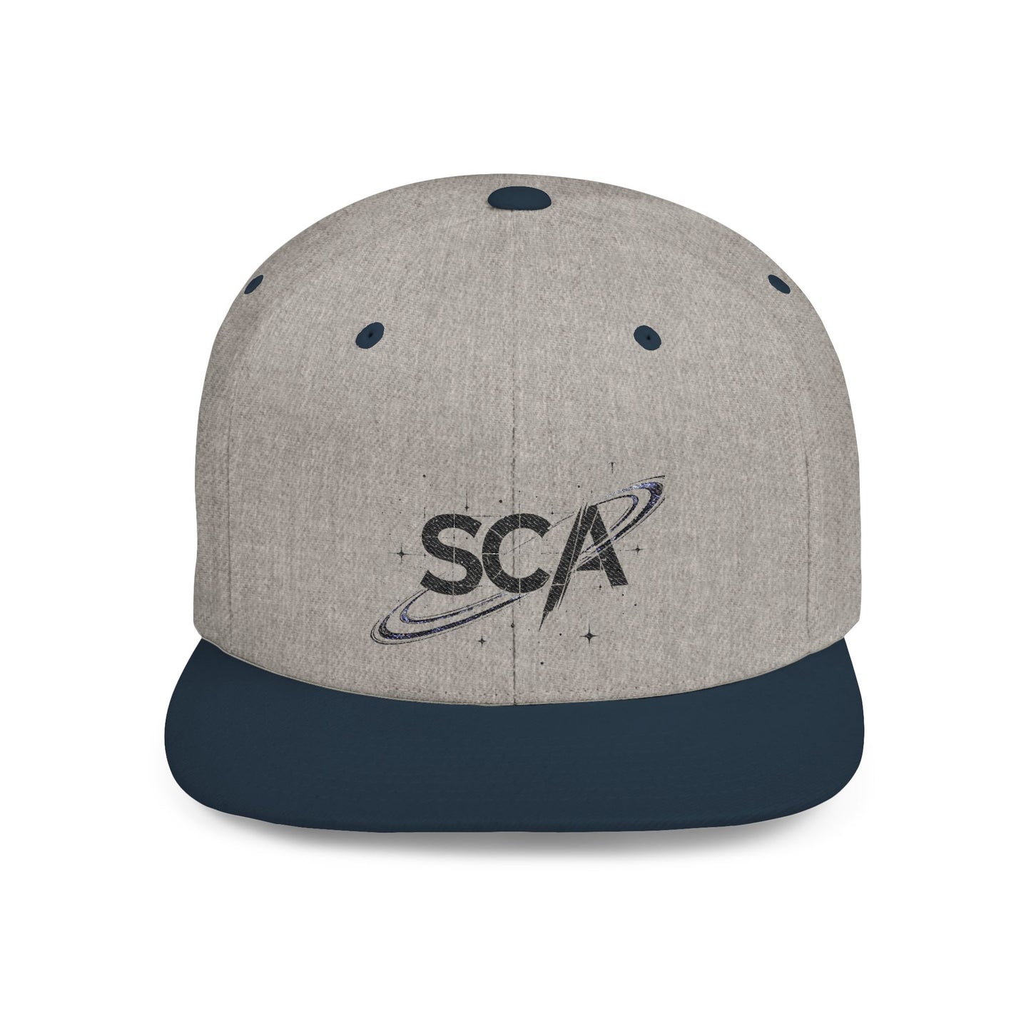 SCA Planetary Logo Flat Bill Snapback Hat