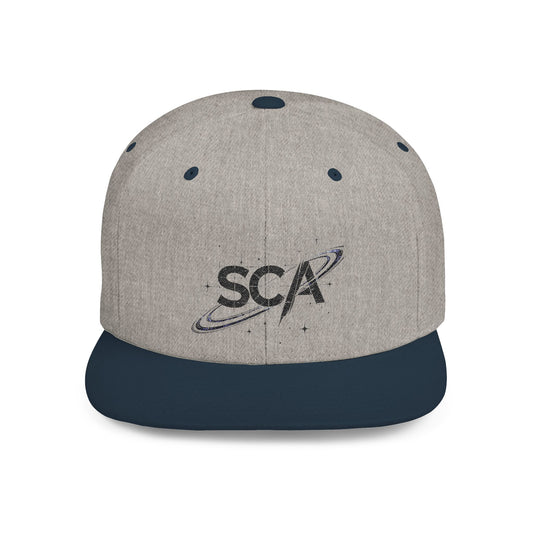 SCA Planetary Logo Flat Bill Snapback Hat