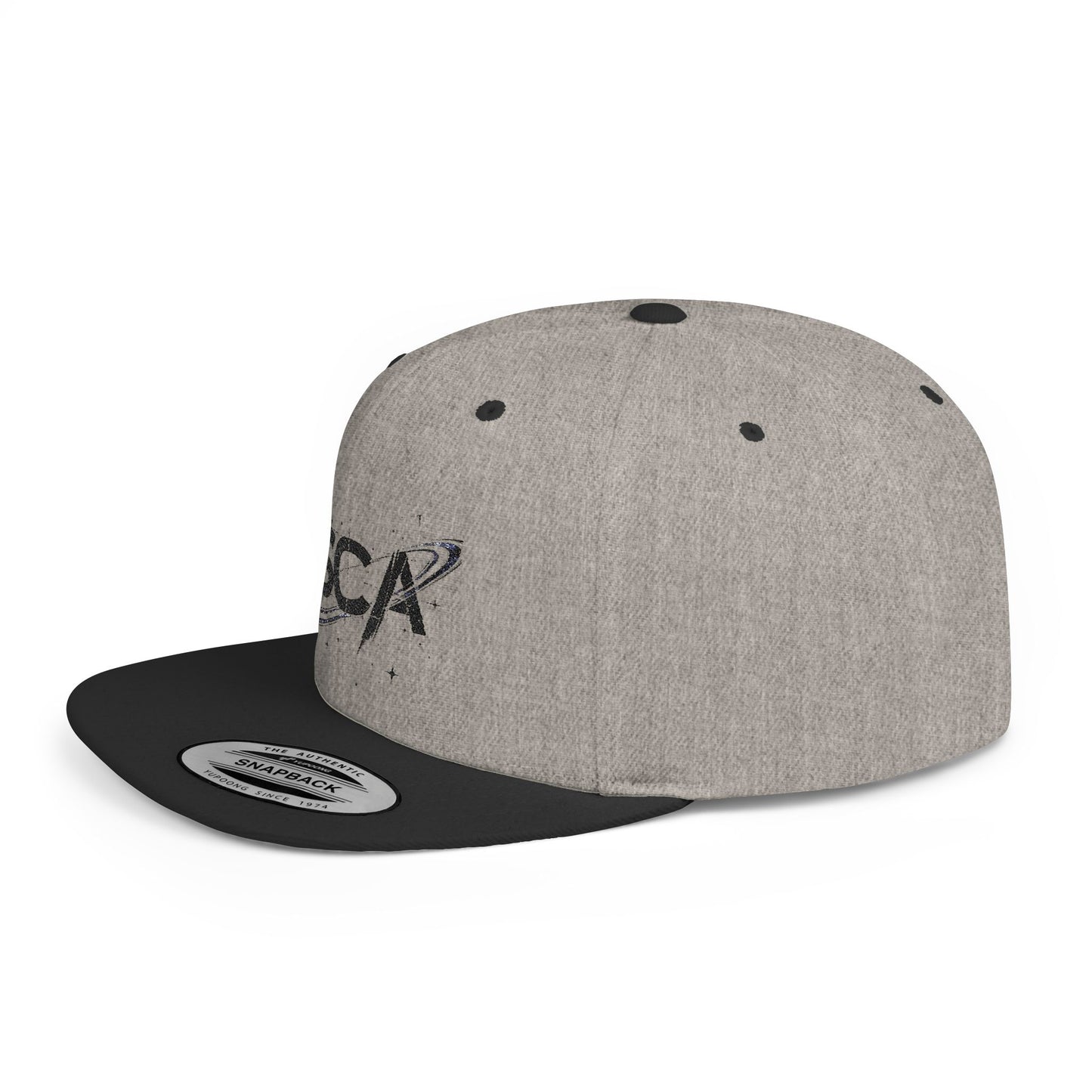 SCA Planetary Logo Flat Bill Snapback Hat