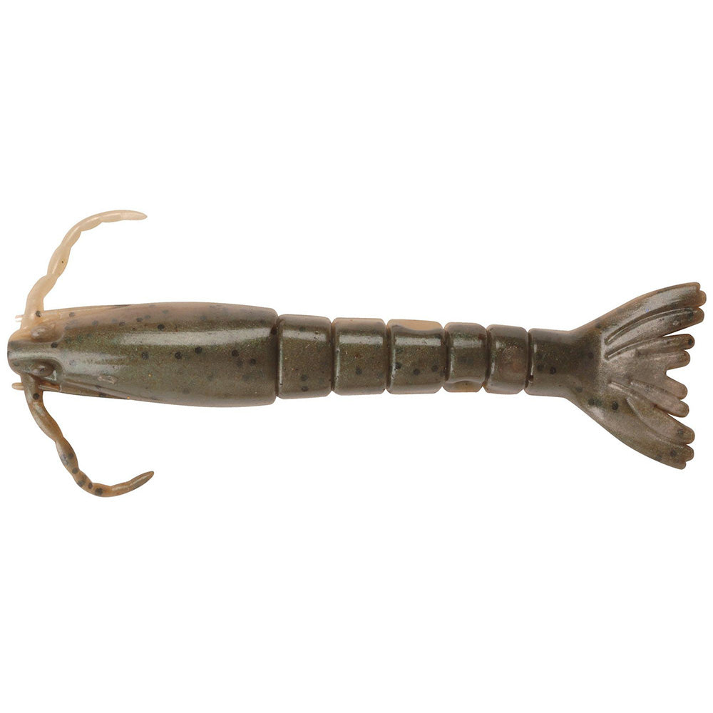 Berkley Gulp Alive Saltwater Shrimp  4  Natural Shrimp  Half Pint Container 1296197