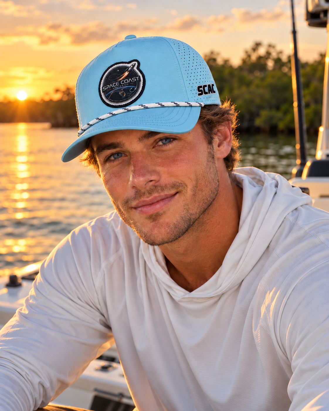 Space Coast Angler Co. Logo Waterproof Hat