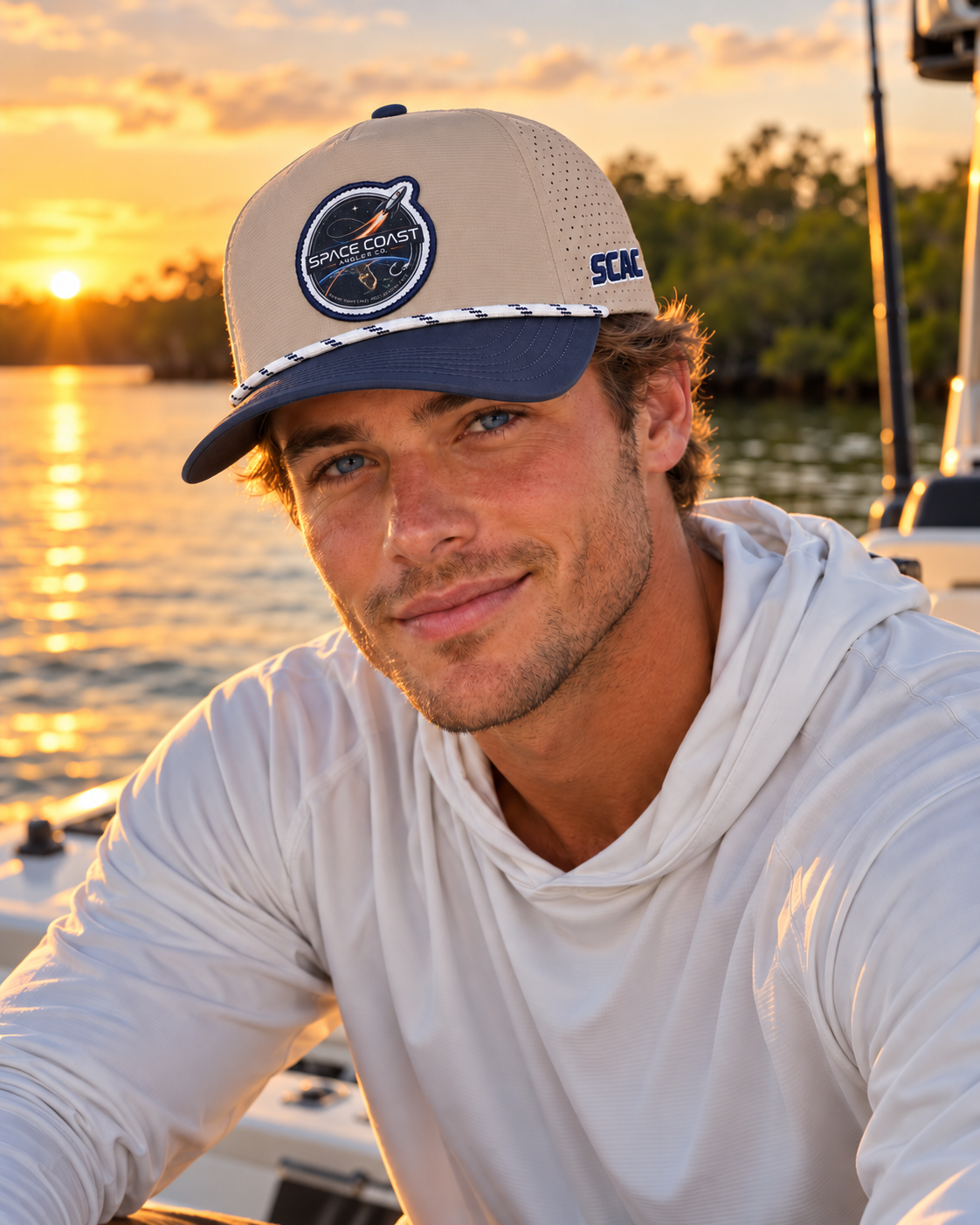 Space Coast Angler Co. Logo Waterproof Hat