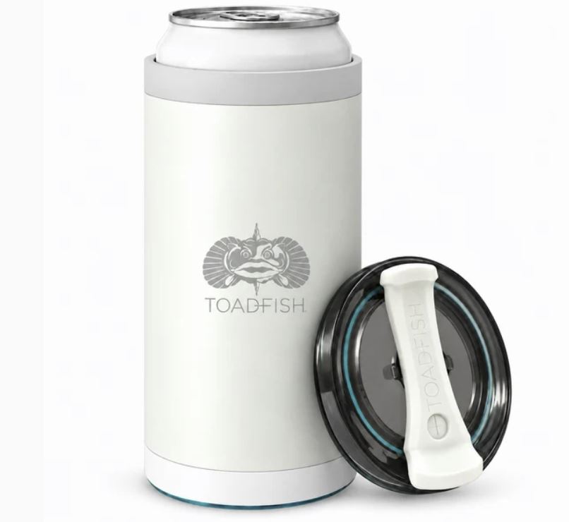 Toadfish Smartgrip 4-in-1 Can Cooler - White