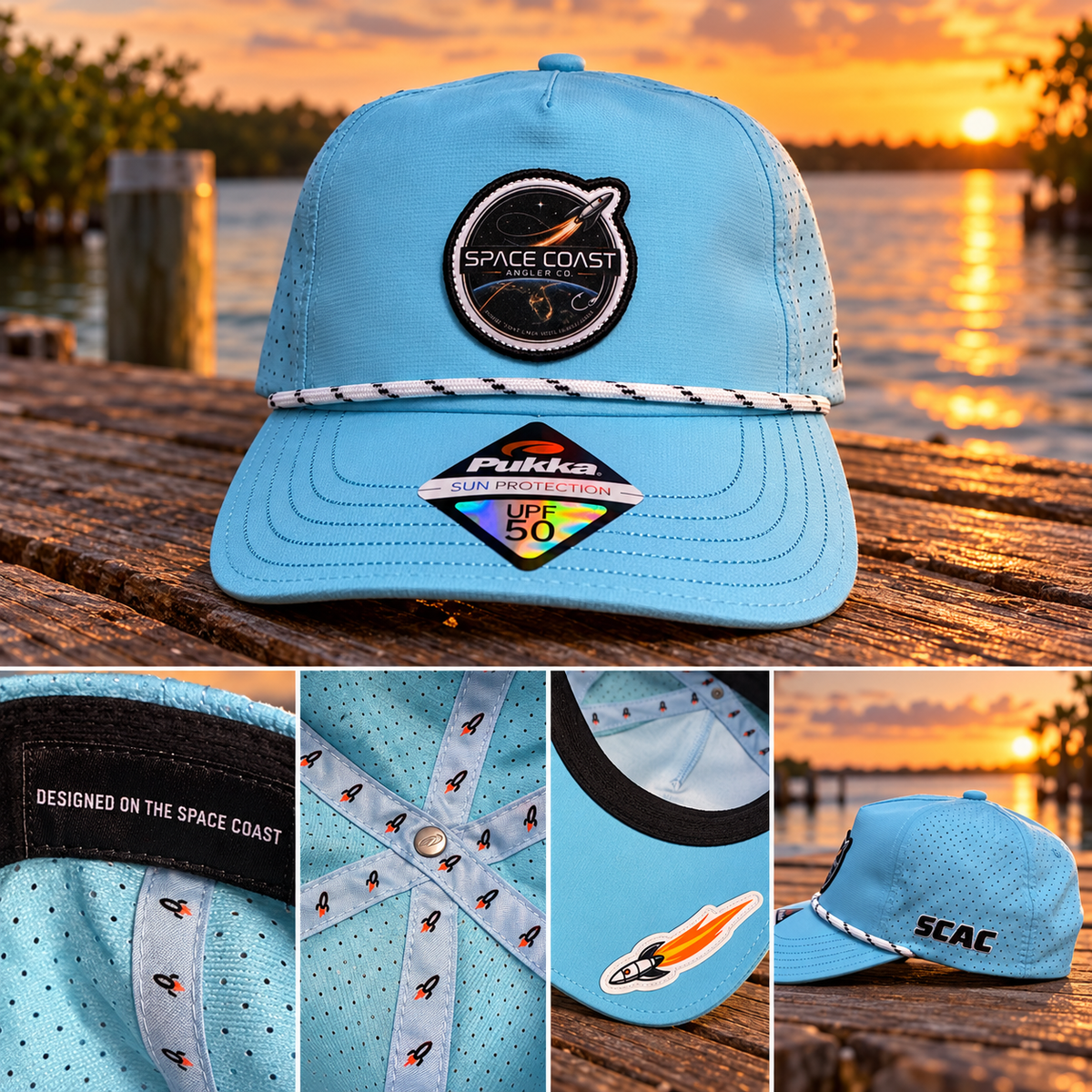 Space Coast Angler Co. Logo Waterproof Hat