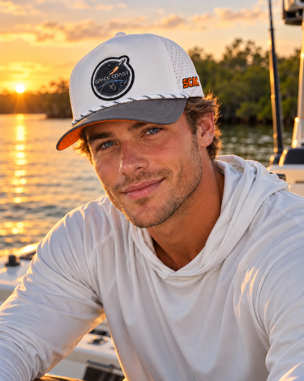Space Coast Angler Co. Logo Waterproof Hat